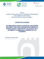 Cahier Des Charges  Fourniture Et Installation De 6 Systèmes Solaires Photovoltaïques Raccordés Au Réseau Basse Tension (Bt) Au Profit De 5  Bâtiments Communaux Administratifs  A Bizerte