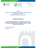 Cahier Des Charges  Pour Le Développement Et La Mise En Place D’une Stratégie De Mobilité En Faveur De La Mobilité Douce Pour La Ville De Douz